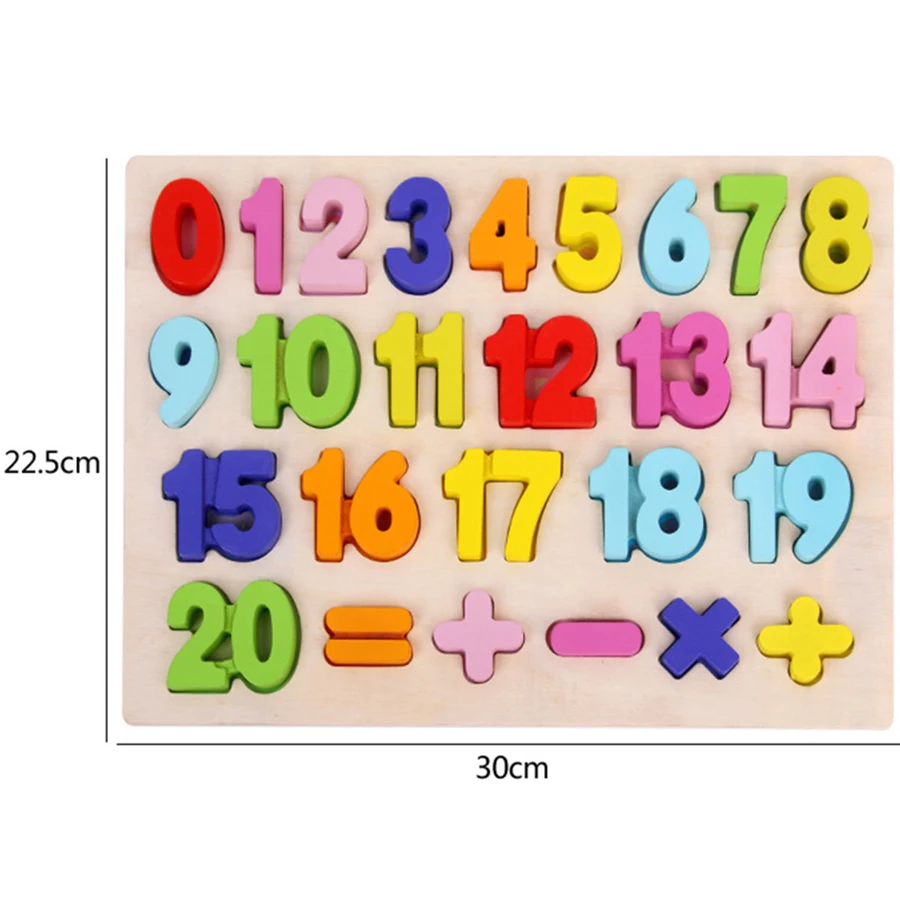 4 Styles Digital Wooden Toys Early Learning Jissaw Gifts Alphabet Number Puzzle Preschool Educational Baby for Children | Игрушки и