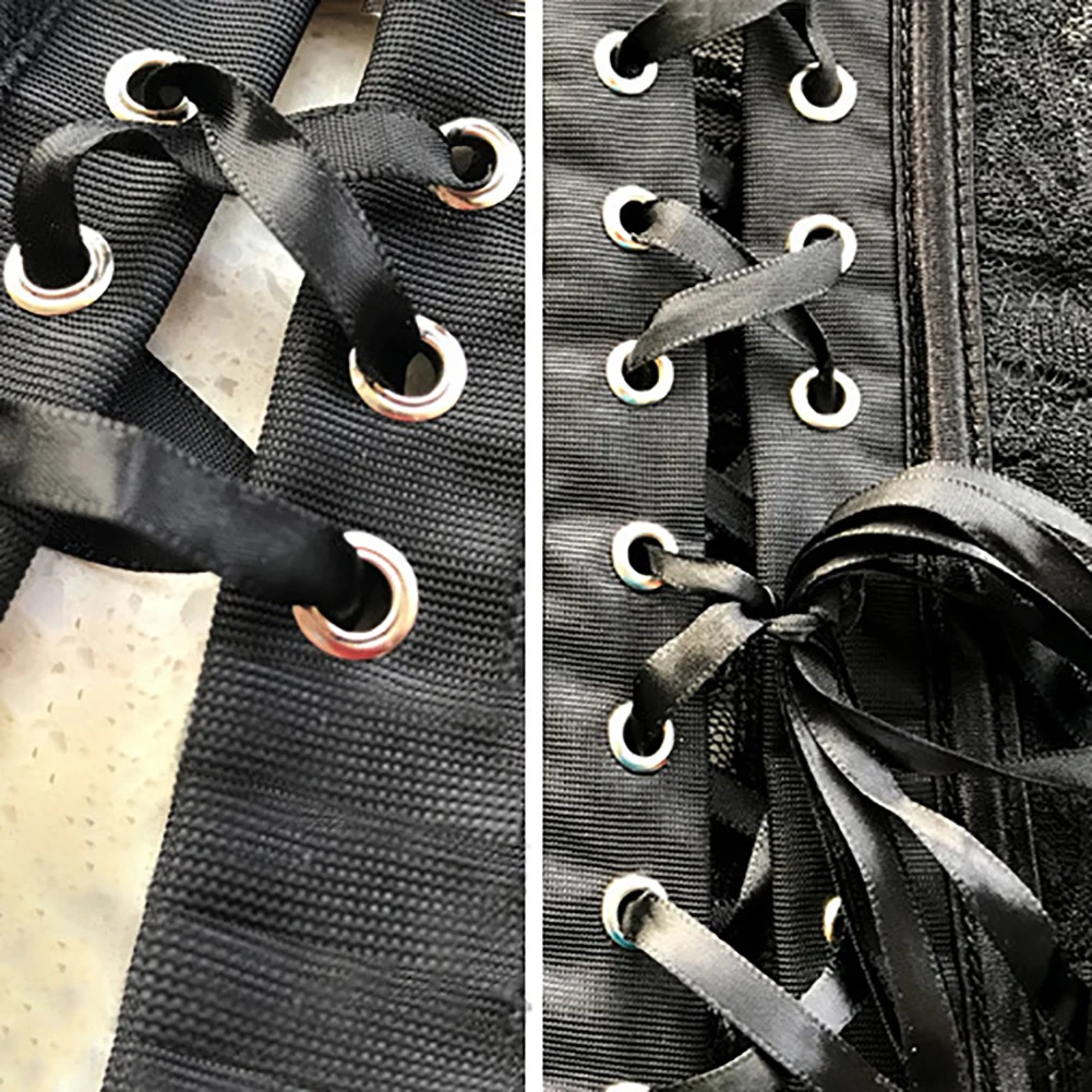 

Varsmiss sexy 2pcs waist corsets +stockings slim shapewear waist trainer body shapers black S M L XL XXL