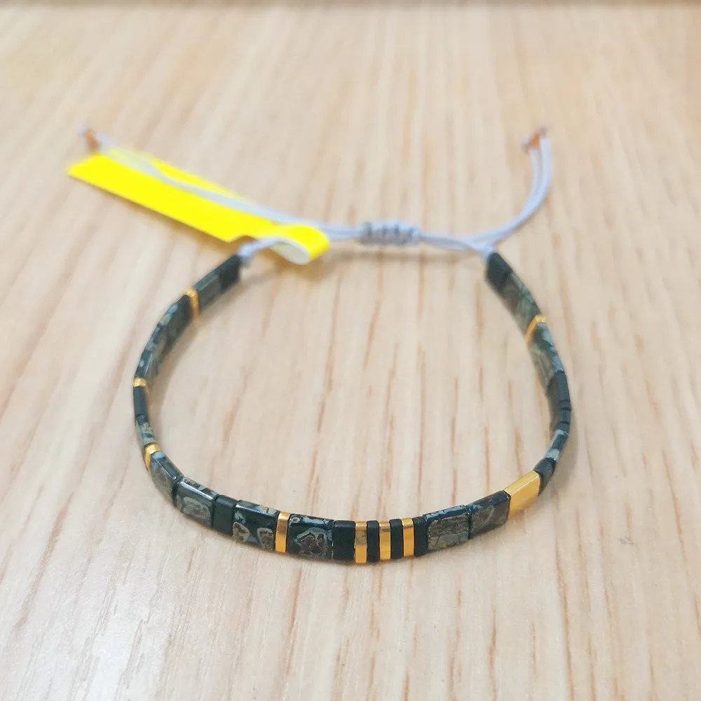 

SHINUS BOHO 2020 SHINUS BOHO 2020 New TILA Mix And Match Bracelet For Women MGB Mizhu Ins Hand-Woven Leopard Print Female Bracel