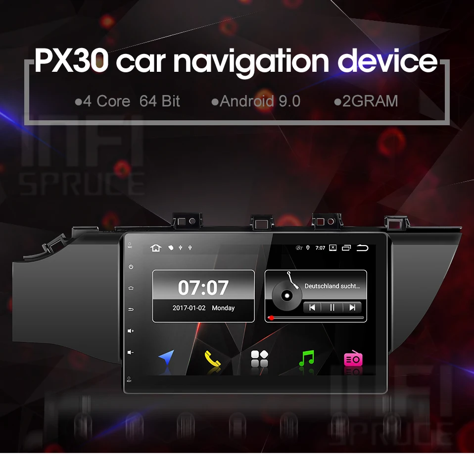 PX30 Android 9,0 автомобильный DVD для Kia K2 RIO с радио gps навигацией автомобильный стерео Мультимедийный плеер 32G 2 din 10,1 дюймов dvd