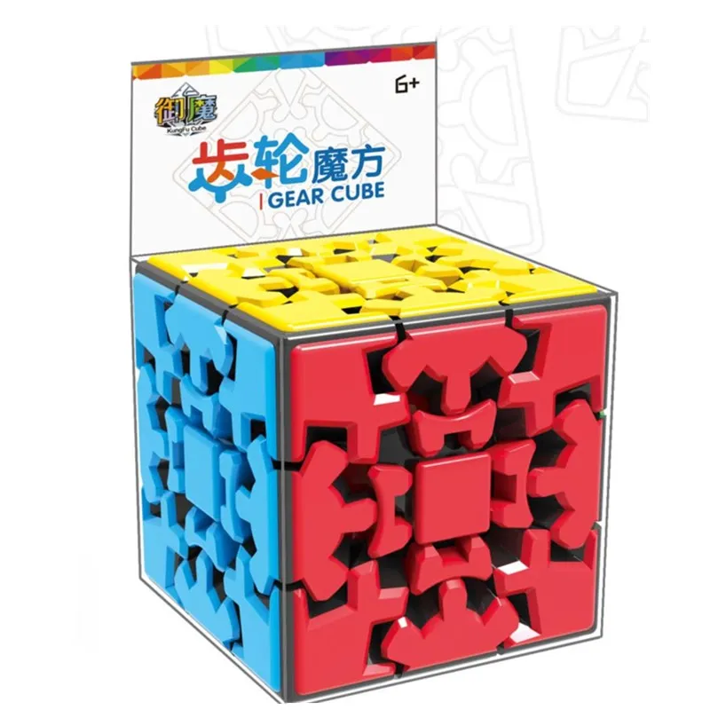 YuMo многоцветные 3x3x3 зубчатые магические кубики быстрый ультра Гладкий