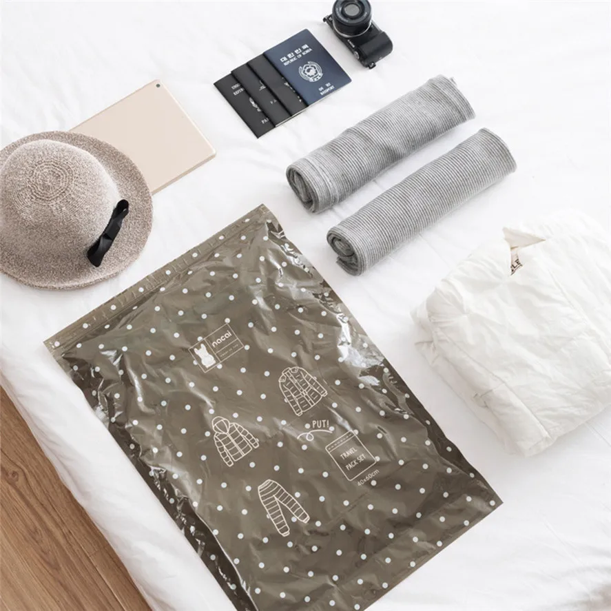 Новая вакуумная сумка для хранения путешествий 2 шт. ручная рулонная