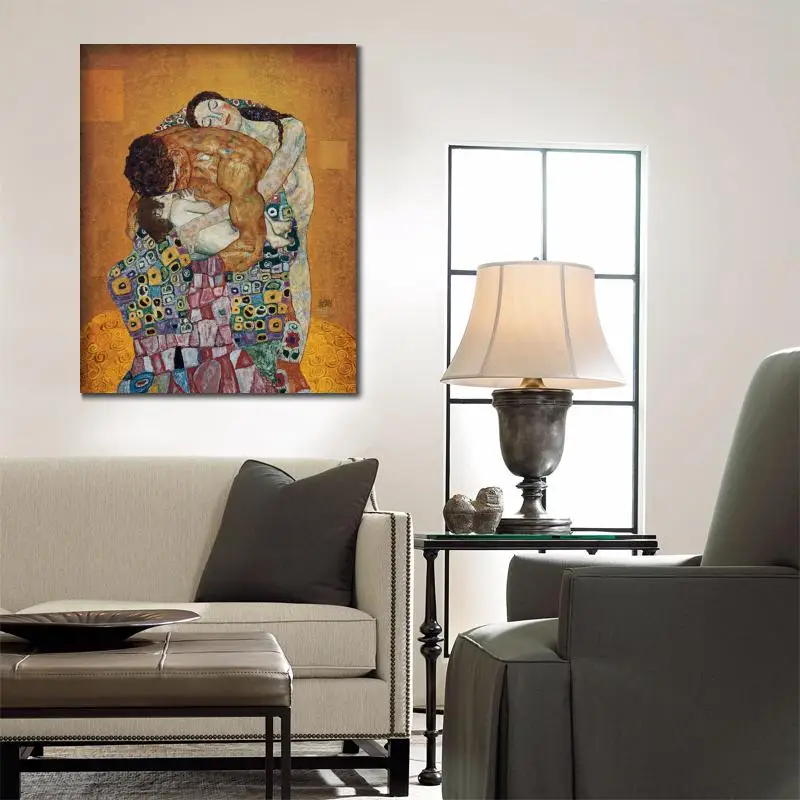 Художественное полотно Густав Климт семейная ручная роспись Масляные картины