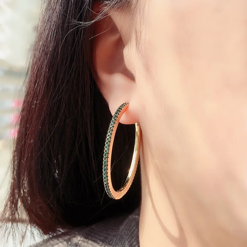 Новинка 2020 яркий медный кубический цирконий класса ААА модный темпераментный