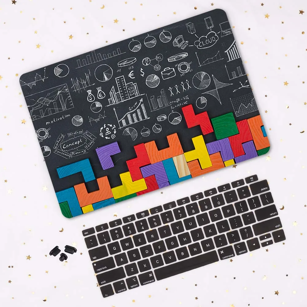 Чехол для ноутбука MacBook Pro, 16 дюймов, A2141, сенсорная панель, пластиковый узор, Жесткий Чехол для Mac book Air Pro 13, A2159, A1932
