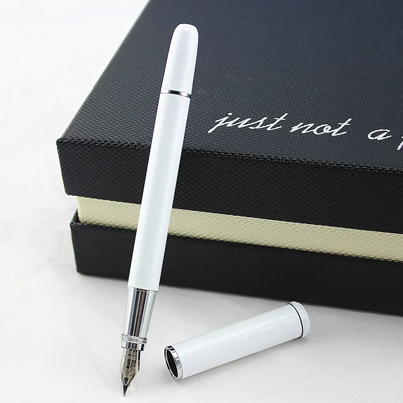 Роскошная металлическая чернильная ручка 0 5 мм для школы качественная авторучка