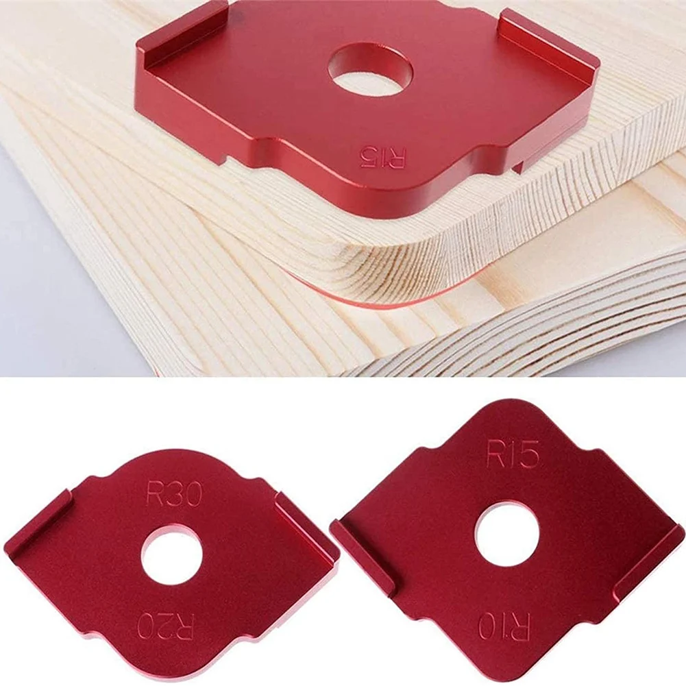 

3Pcs Woodworking Trimming Radius Jig Router Templates Aluminium Alloy Radius Corners R10 R15 R20 R30 R5 R25 Quick-Jig