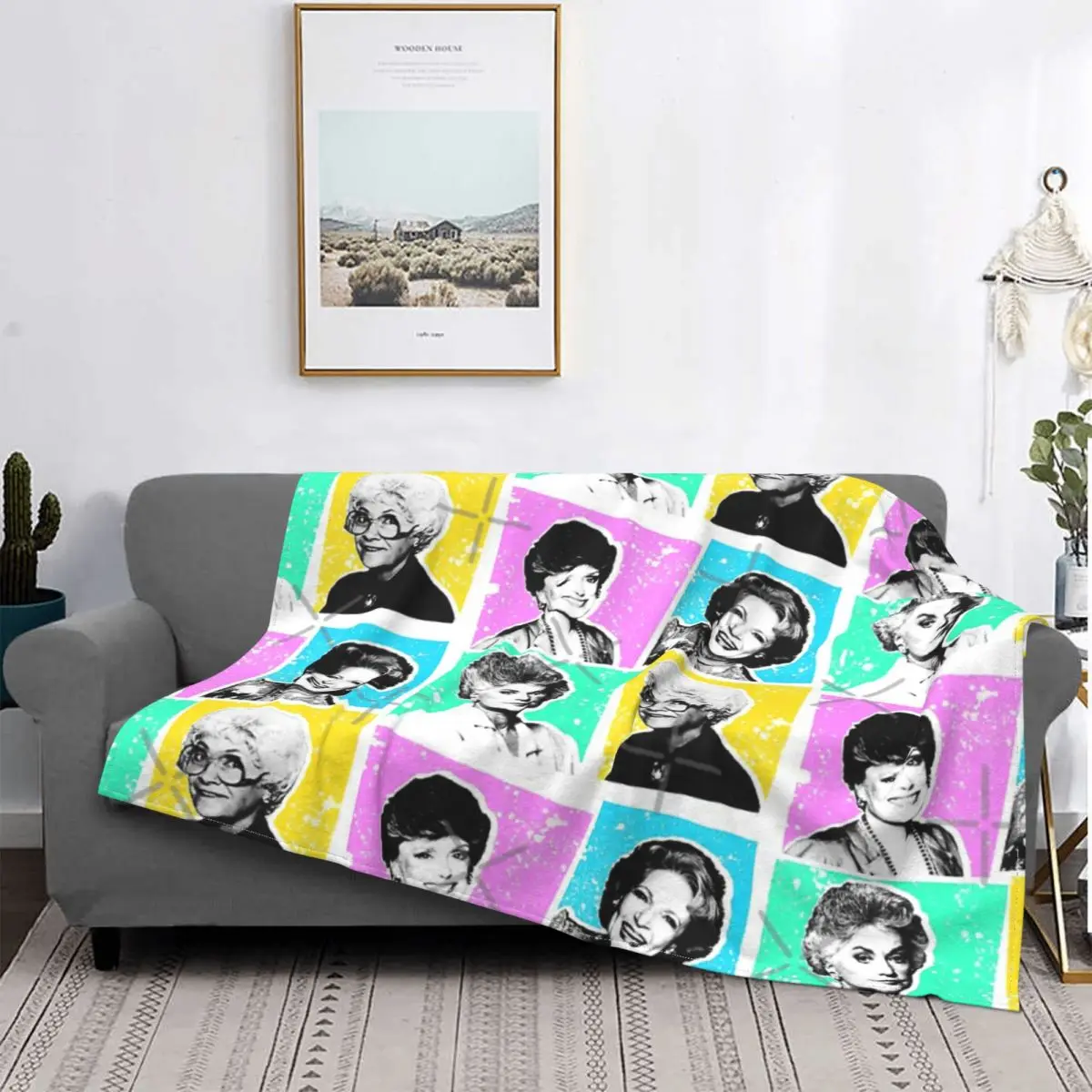 

Golden Girls Pop Blanket Bedspread Bed Plaid Blanket Fluffy Plaid Throw Blanket Blankets For Beds