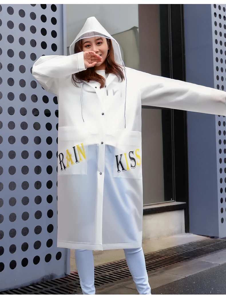 Прозрачный Женский дождевик Водонепроницаемый модный для девочек электрических