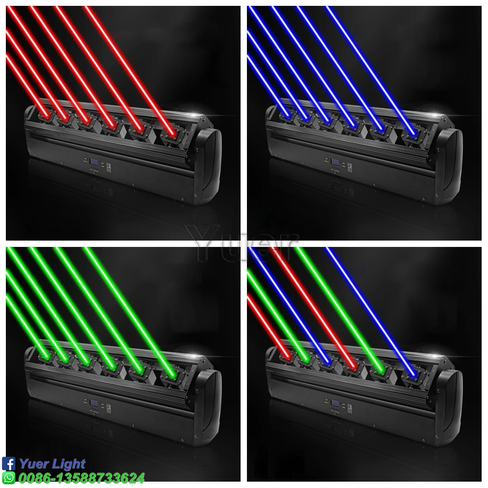 Home Party Dj Laser Projector 6 Eyes Full Color Laser Light Dmx Rgb Stage Effet Lighting For Music Disco Xmas Wedding Light Buy At The Price Of 437 25 In Aliexpress Com Imall Com