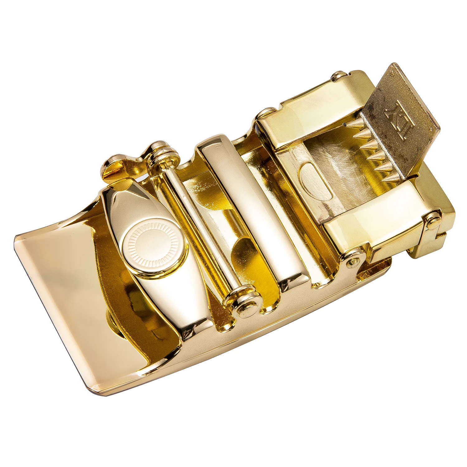 Hi-Tie New Fashon Men's Automatic Belt Buckles for Yellow Gold Luxury Genuine Leather Buckle Head without belt 3.5cm |