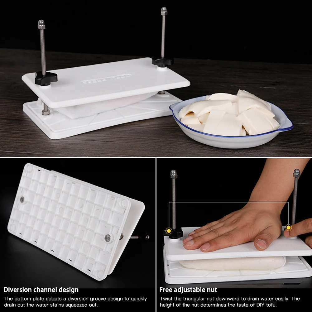 Пресс для тофу пластиковая ручная пресс-машина домашней кухни с двумя пружинами