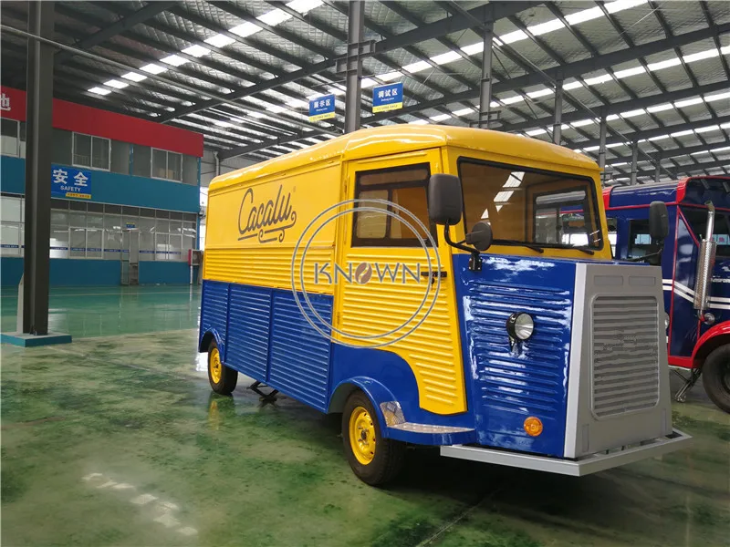 4 колеса бизнес стрит мобильный продовольственный автомобиль для хот догов Ван