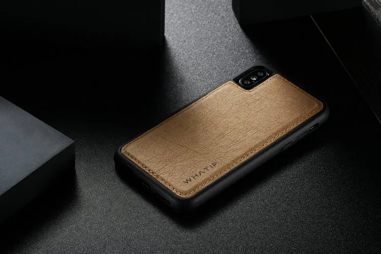 WHATIF для IPhone 8 7 6S Plus X чехол мягкий ТПУ крафт кожаный чехол s для Iphone 11 11Pro X XS Max XR защитный чехол