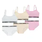 Нижнее белье для девочек-подростков, хлопковые комплекты нижнего белья, тренировочные бюстгальтеры для девочек, студенческие бюстгальтеры, трусики