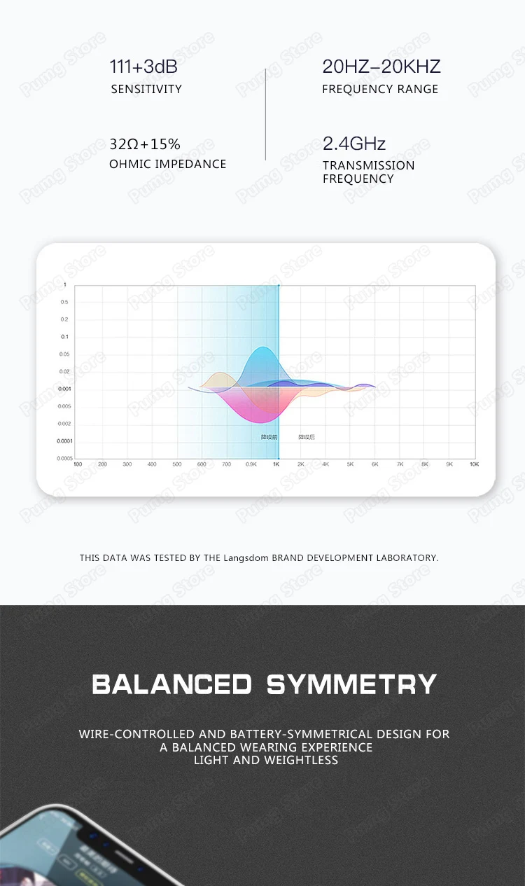 Langsdom Neckband Sports Bluetooth Earphone L5B portable super Bass stereo with Microphones Wireless gaming Headset L5 for music