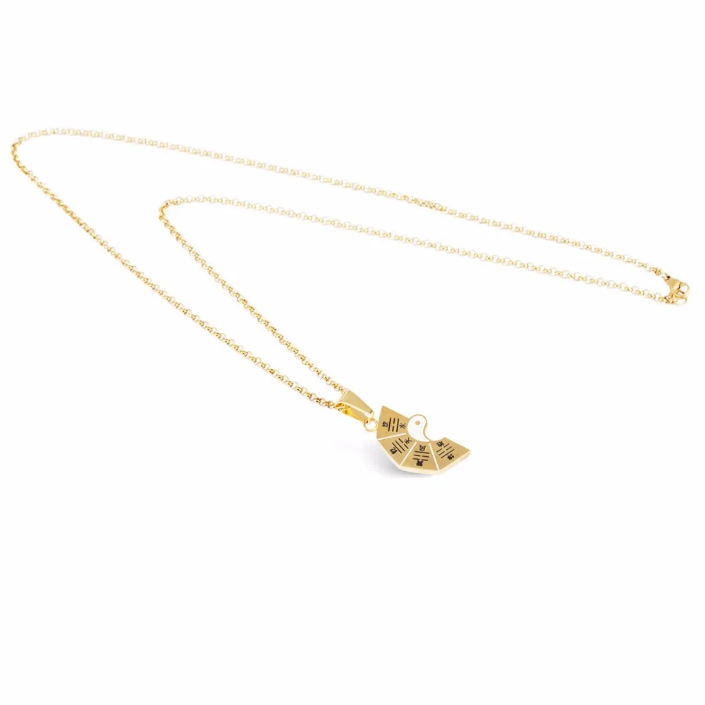 

LOOKER Stainless Steel Religion Tai Chi Yin Yang Pendant Necklace For Men Gold/Silver Color Wholesale Men's Jewelry