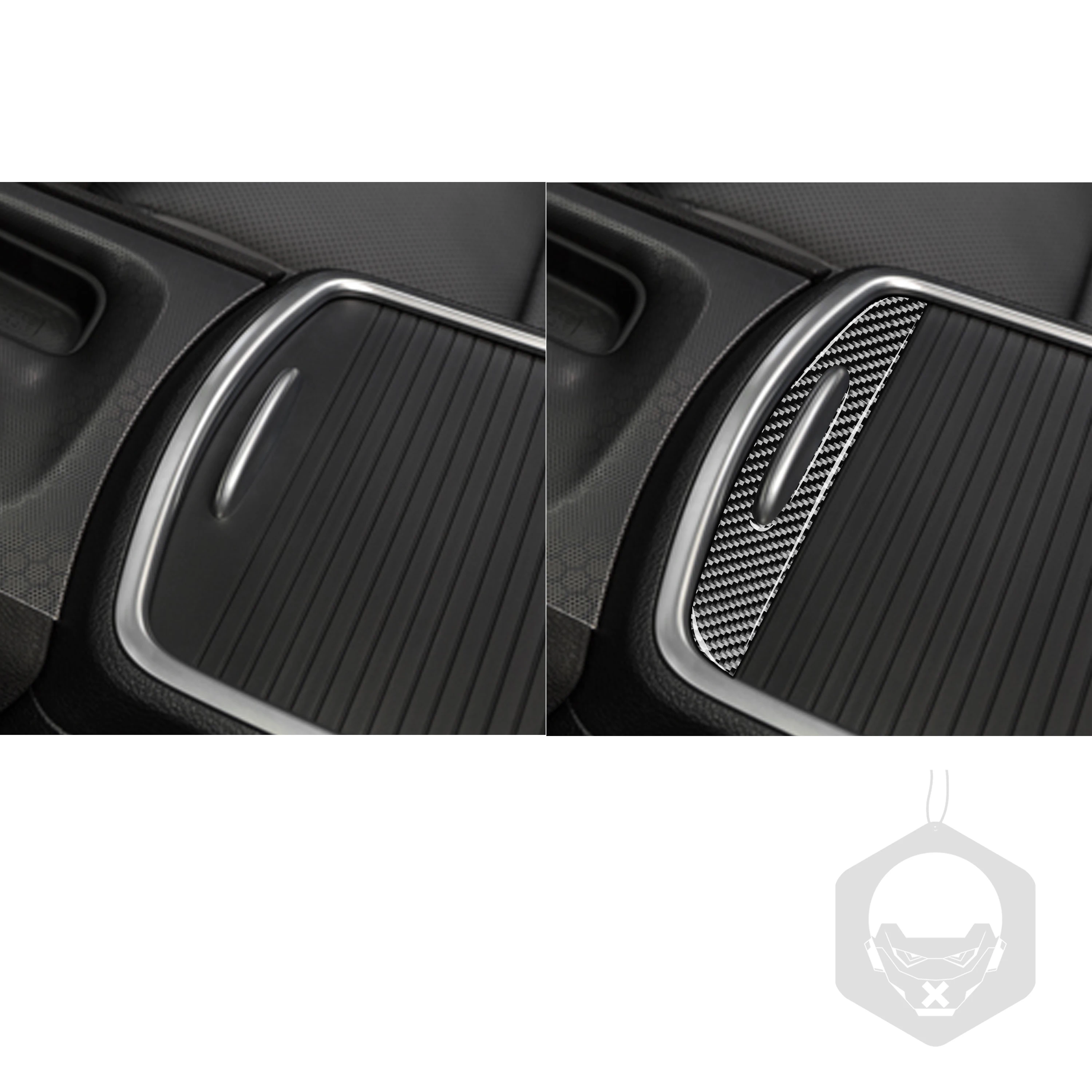 

Left Drive Car Interior Decoration Carbon Fiber Stickers Cup Holder Cover Car Accessories For 2015-up Deluxe Dodge Charger