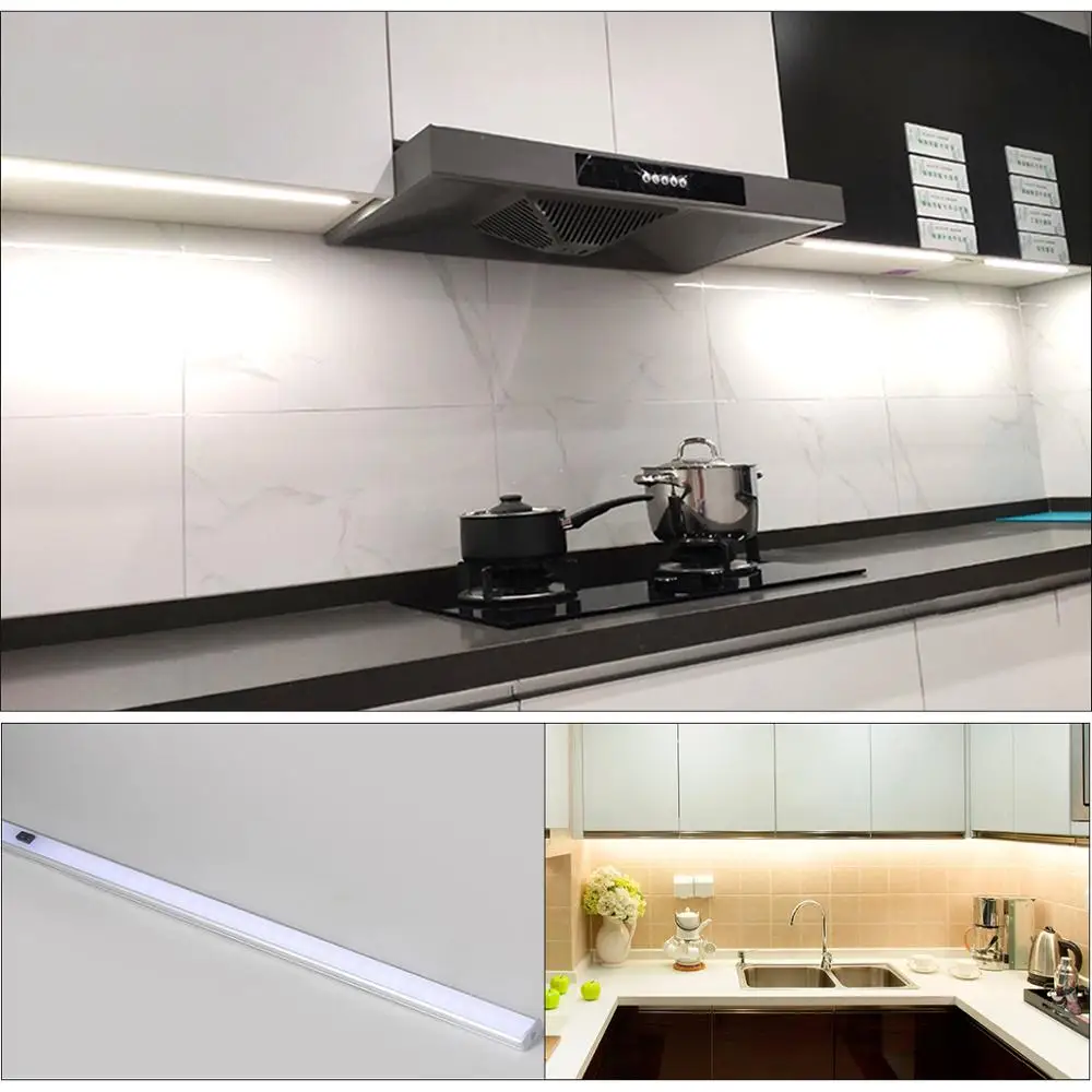 12V Светодиодная трубчатая лампа Кухня Смарт ручная развертка переключатель