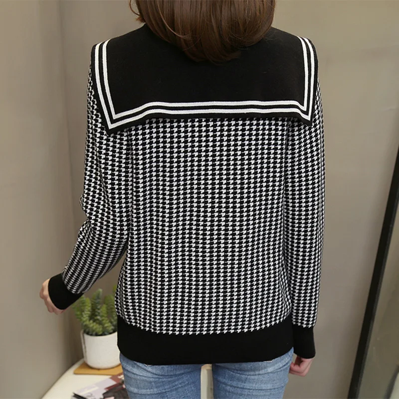 Женский трикотажный свитер с длинным рукавом большого размера зимний 2020 |