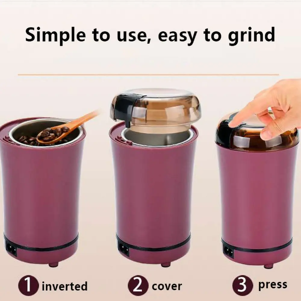 

Stainless Steel Coffee Grinding Machine Electric Grain Grinder Chinese Medicinal Material Grinder Home Tools