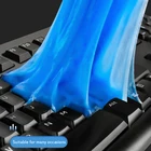 Прибор для чистки клавиатуры ноутбука, многоразовый синий клей для очистки от грязи и впитывания пыли в автомобиле