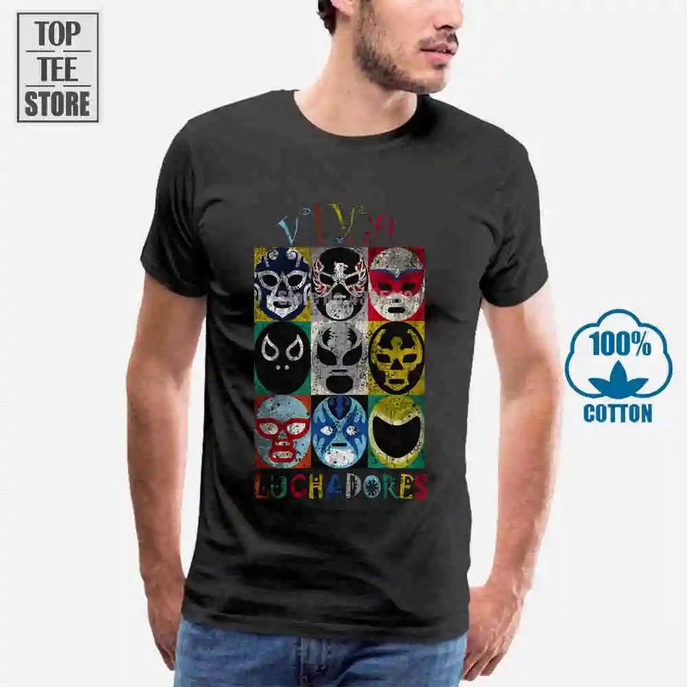 Luchadores футболка борец Мексиканская Мексика латинская маска маски|t shirt|wrestling