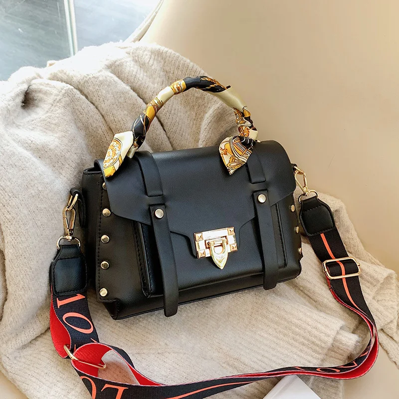 Женская сумка тоут из искусственной кожи вечерние сумки на плечо с лентами