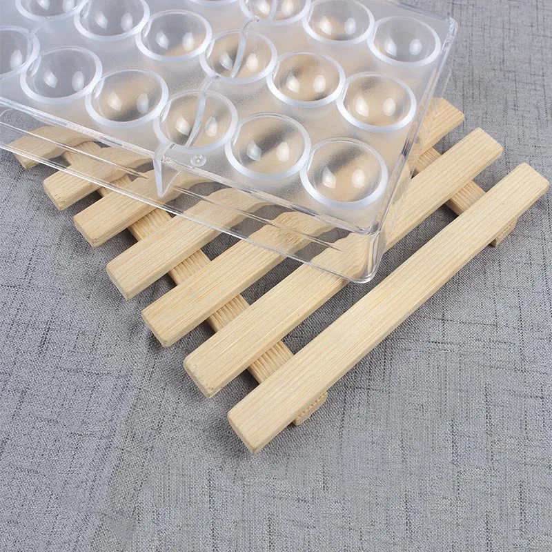 Новый горячий прозрачный твердый шоколадный производитель PC DIY 24 половинчатая