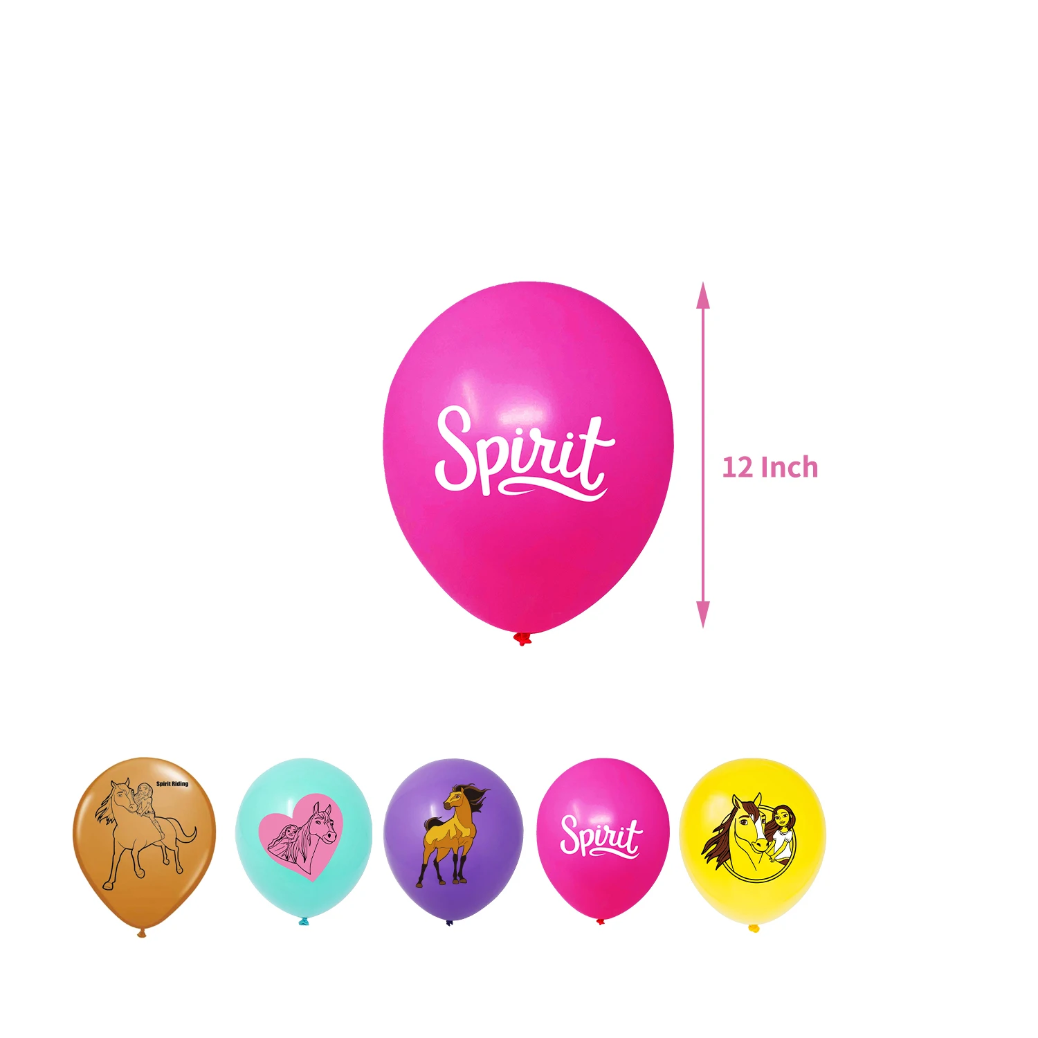 10 шт./лот шары с рисунком лошади на день рождения 12 дюймов латексные лесная