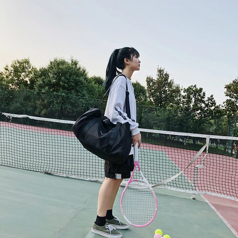 Women Training Handbags Female Short-Distance Duffel Package Large Capacity Folding Storage Fitness Waterproof Bag Waterproof