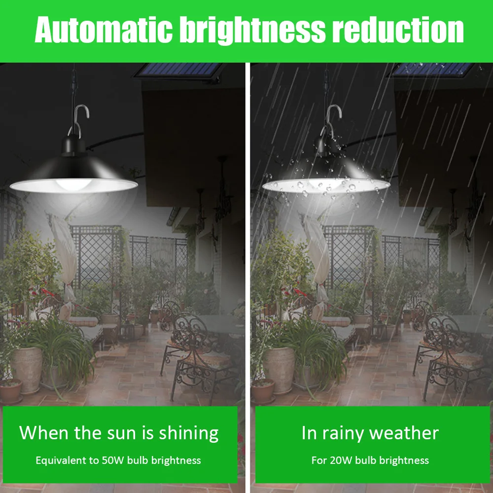 Светодиодные подвесные светильники на солнечной батарее уличная