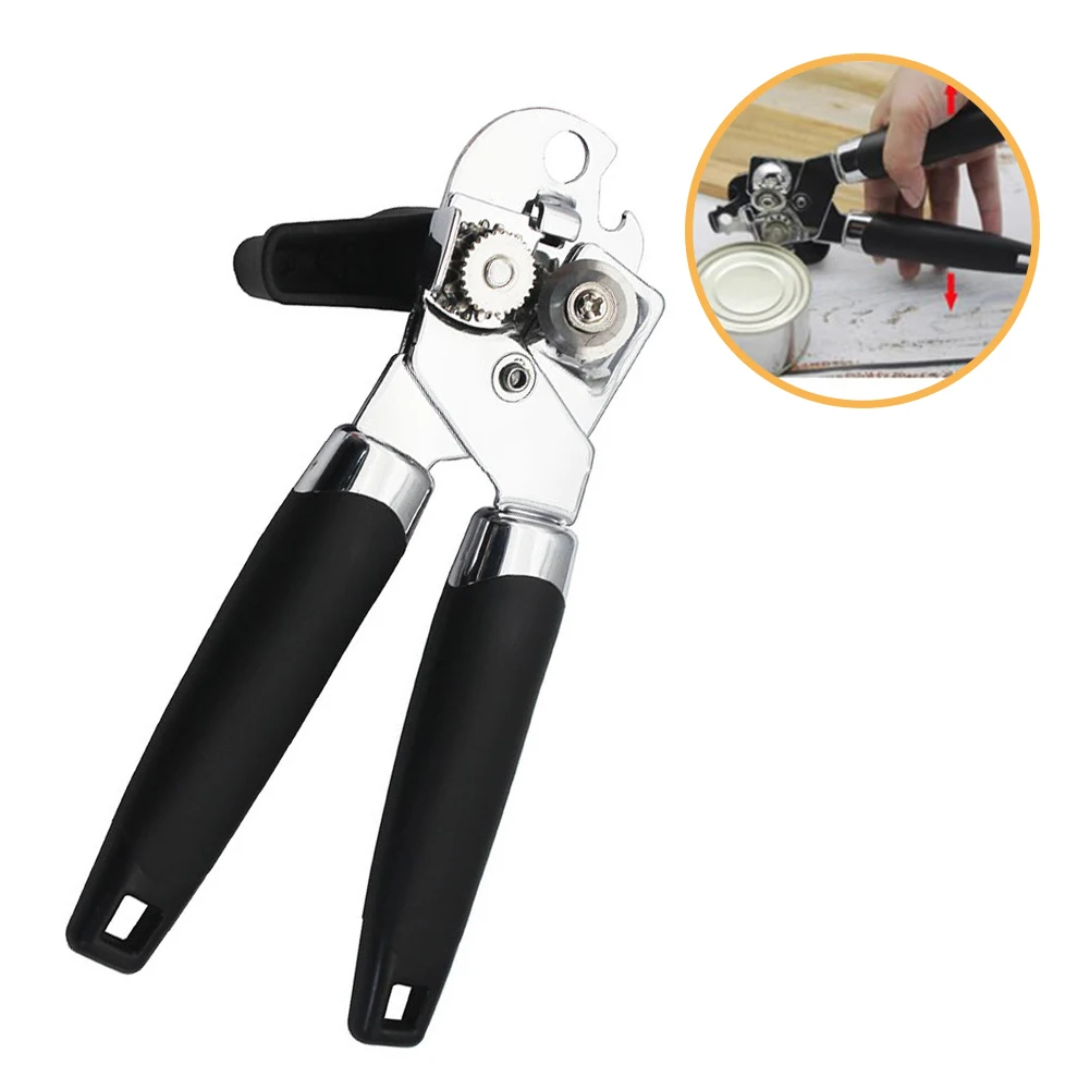 

Can Opener Manual Can Opener Stainless Steel Safety Manual Can Opener Easy to Use
