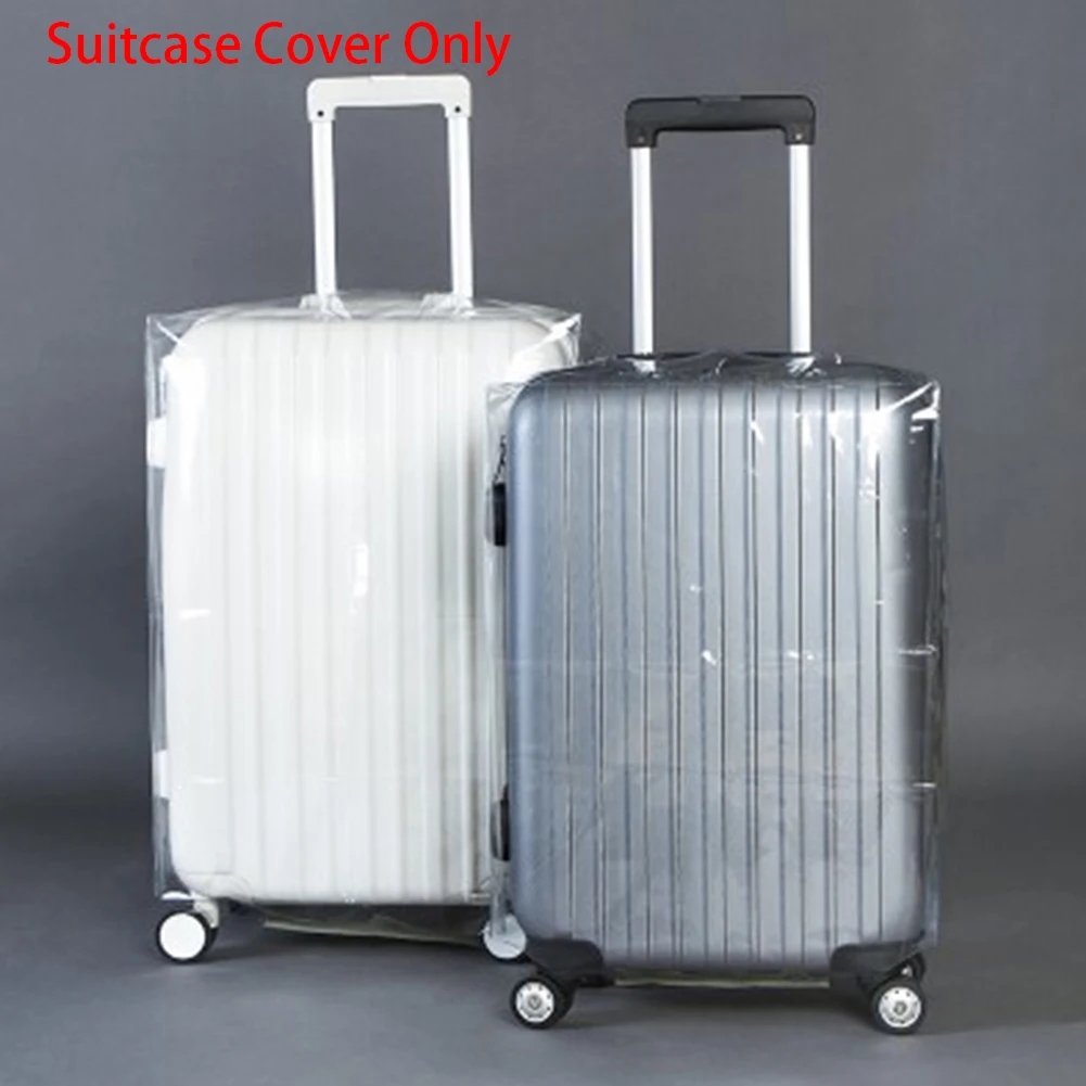 

Travel Waterproof Suitcase Cover Transparent Luggage Cover PVC Thickening Size 20/22/24/26/28 Dustproof Protective Cover