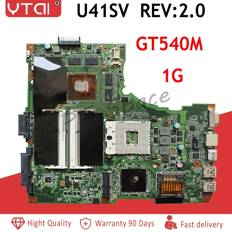 Материнская плата U41SV REV: 2 0 для ноутбуков ASUS U41S GT540M HM65 PGA989 DDR3 USB3.0 материнская