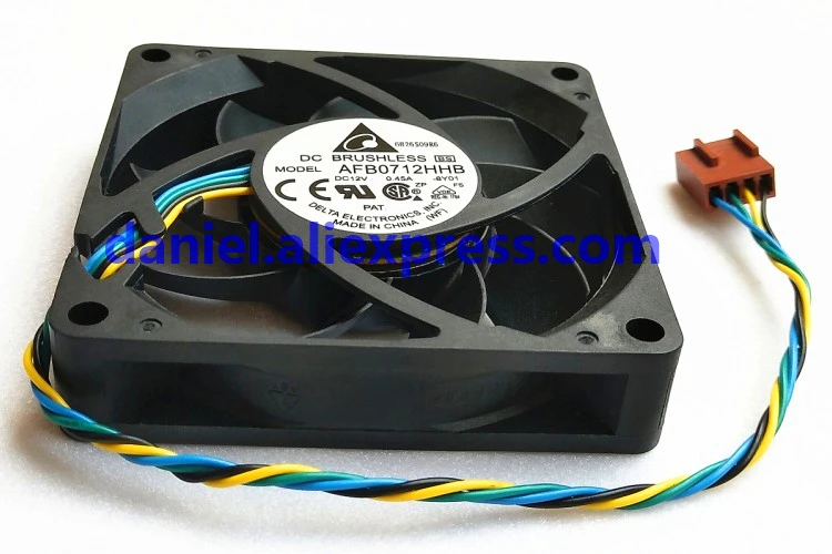 Новый оригинальный AFB0712HHB 12V 0.45A 7015 4PWM контроль температуры шариковый вентилятор