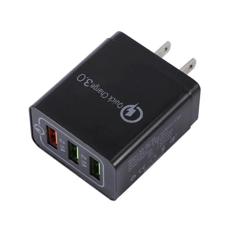 

EU and US 18W USB Charger Quick Charge 3.0 QC Fast Charging Adapter USB Mobile Phone Charger For iphone samsung huawei Chargers