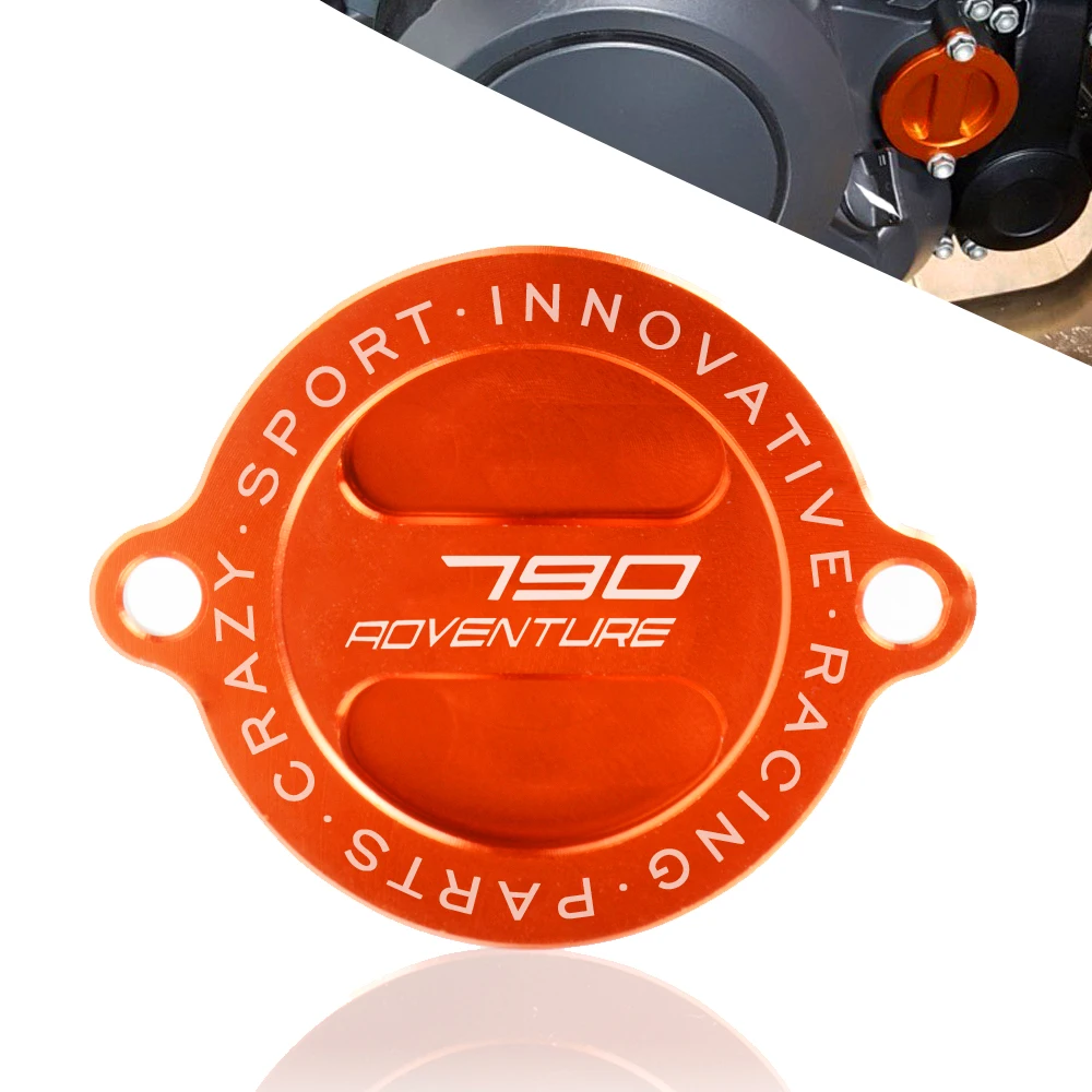 Чехол для масляного фильтра двигателя 790 Adventure Orange мотоцикла CNC Приключения R/S 2019 и