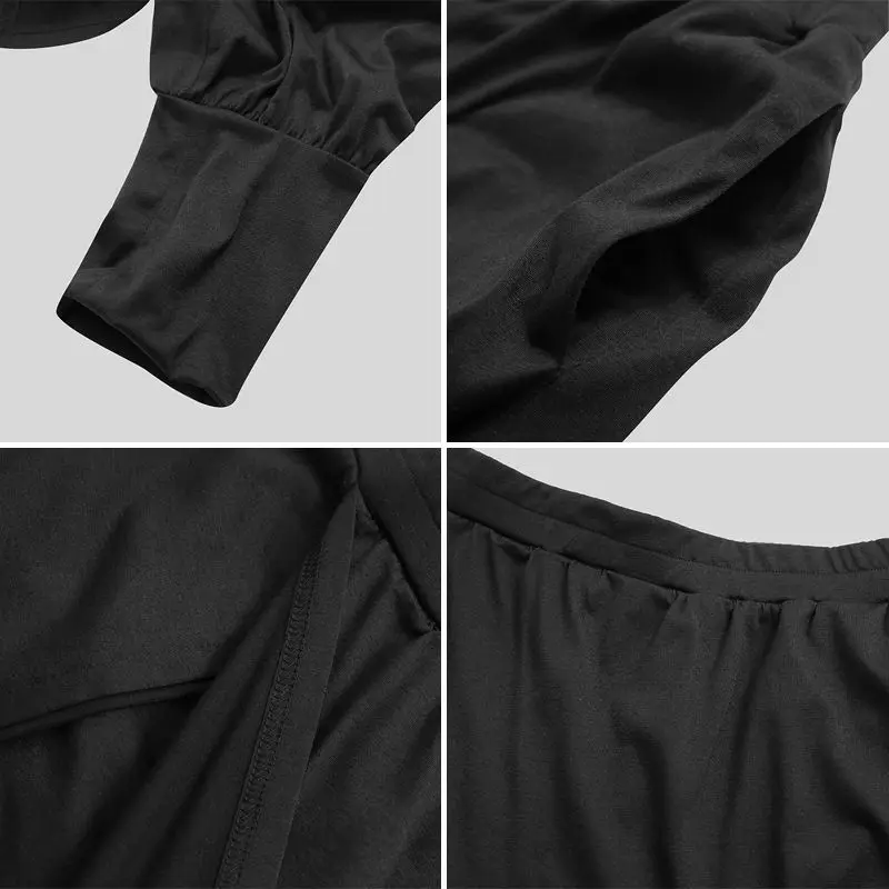 Мужские шаровары в стиле ретро свободные двухслойные штаны с принтом непальском