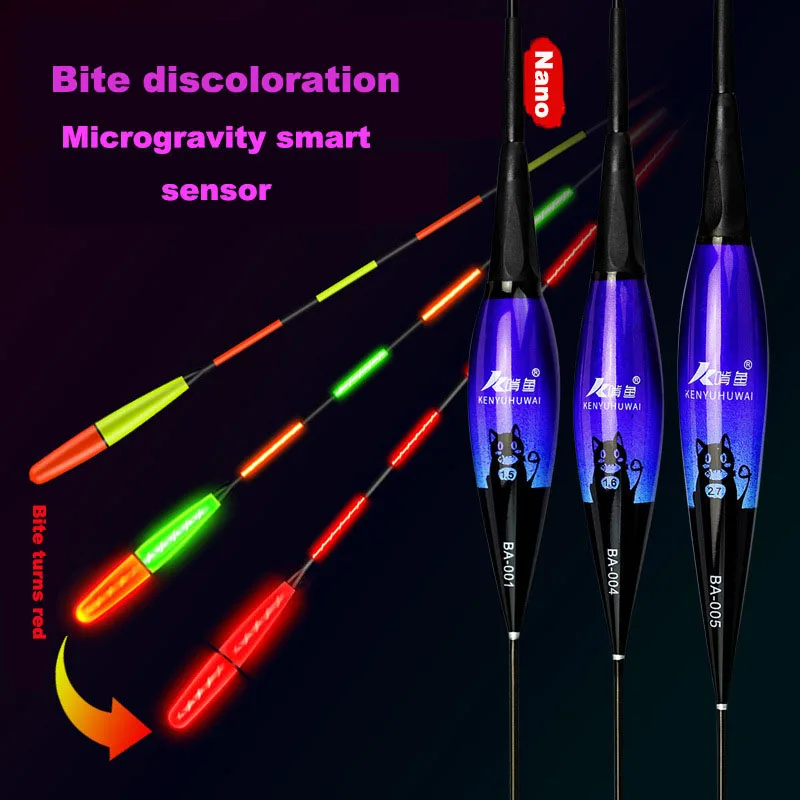 Summer Night Fishing Smart Led Electronic Light-emitting Float Top Bold Accessories Fishing Tackle With Cr425 Battery Carp 2022