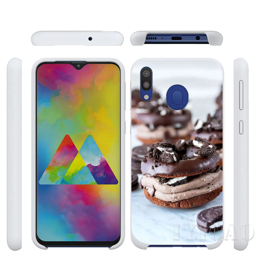 IYICAO еда пончик с надписью don't worry be happy жесткий чехол для телефона samsung A2 A20e A70s J4 J8