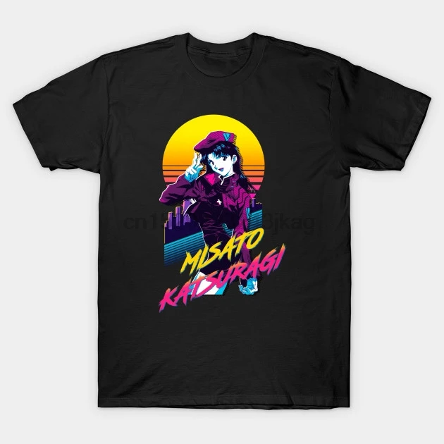 

Men T-Shirt Misato Katsuragi Evangelion Tshirt Women T Shirt