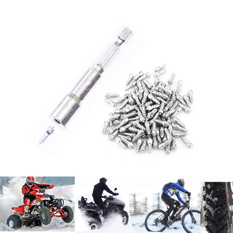 500pcs 12mm Spikes For Tires Car Bike Tire Studs Wheel Tyre Snow Winter Car-Styling Goujons a Vis for fatbike | Автомобили и