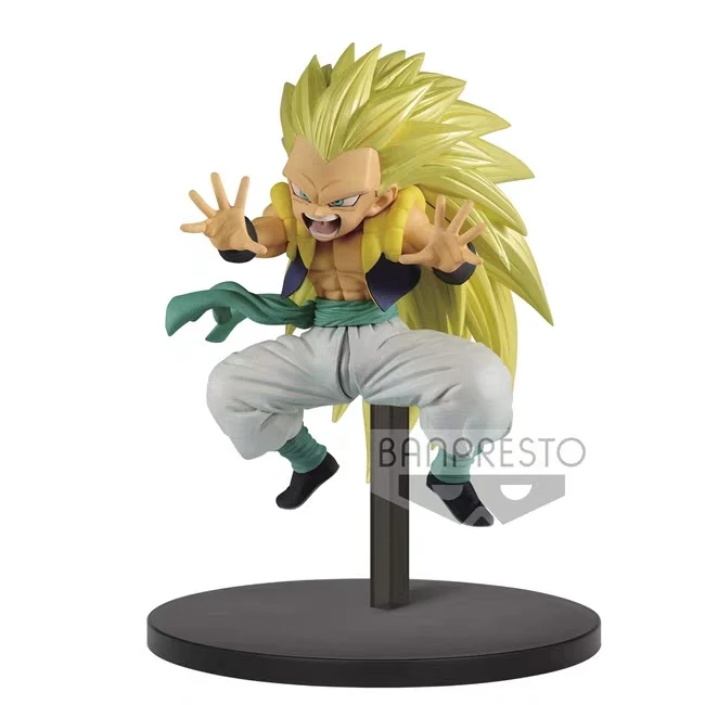Оригинальный Banpresto Dragonball Супер Saiyan 3 Gotenks ПВХ фигурку Модель фигурок|Игровые