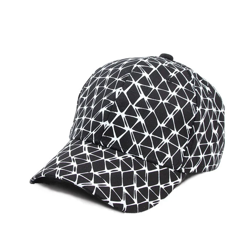 

Spring Women Fashion Baseball Caps Polyester Cotton Printed Plaid Casual Hip Hop Snapback For Men Outdoor Sport Summer Sun Hat
