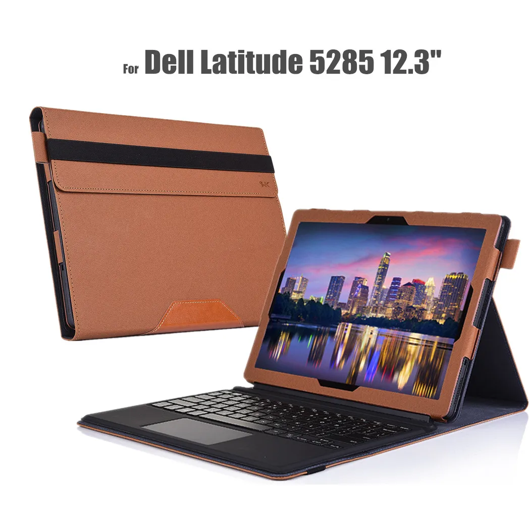 Для 12 3 &quotDell Latitude 5285 чехол 2 в 1 планшет клавиатура протектор Роскошный PU кожаный