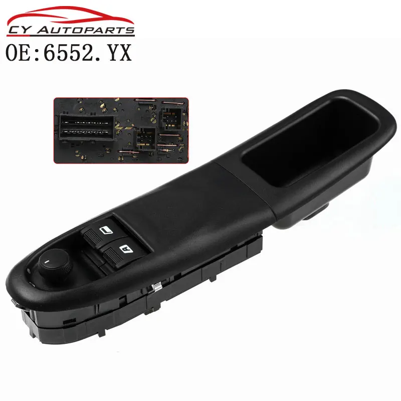 

New High Quality Power Window Switch For Peugeot 406 6552.YX 6552YX Switch Button