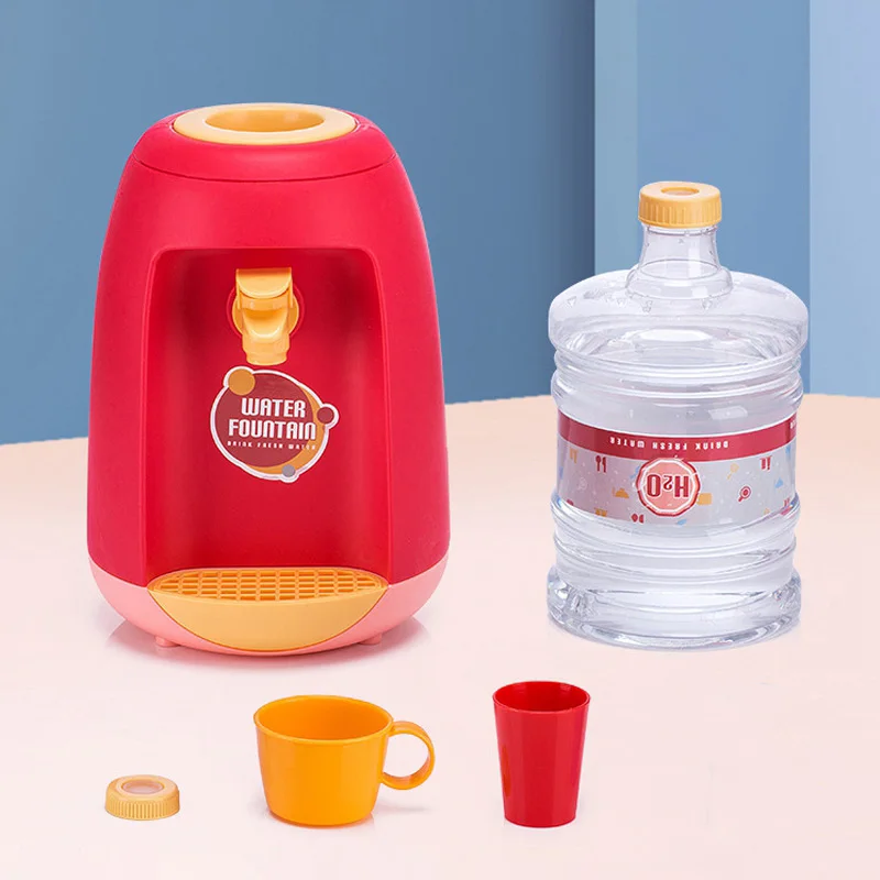 

Educational Water Dispenser Montessori Method Mini Drinking Fountain for Children Simulation Device Kitchen Toy for Kids Gift
