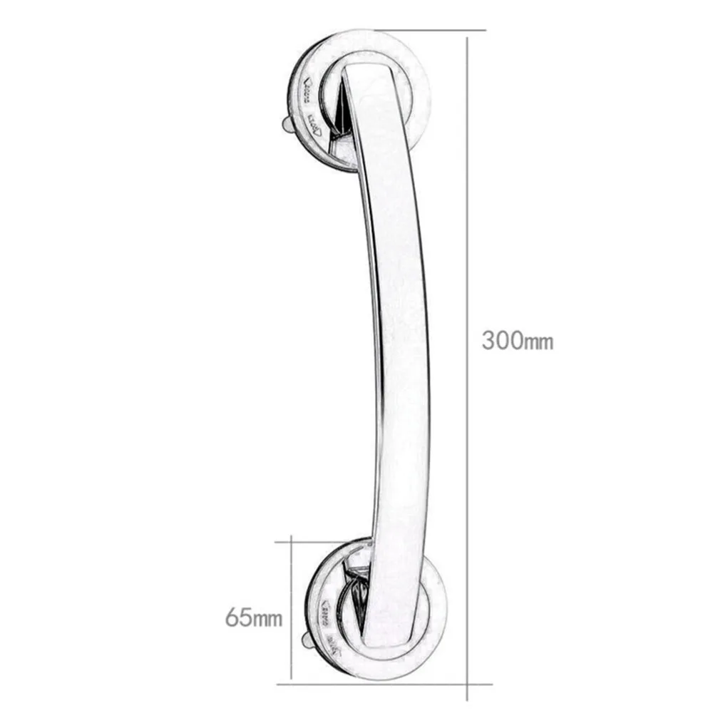 

Wall Mounted Bathroom Bathtub Handrail Safety Grab Bar for Old People Bathroom Handle Armrest (Large, White)