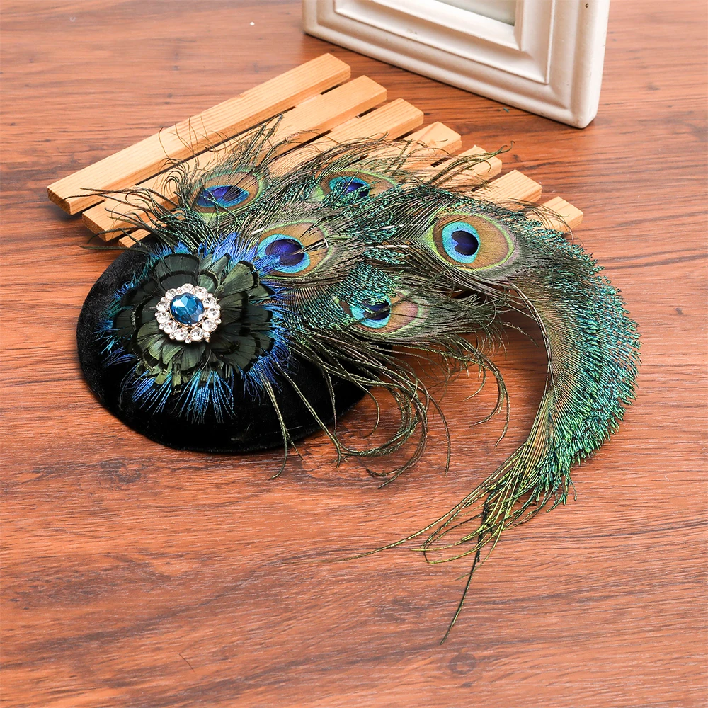 Новый Берет MOLANS с инкрустированным павлином 2020 Свадебная шапка черная Модная